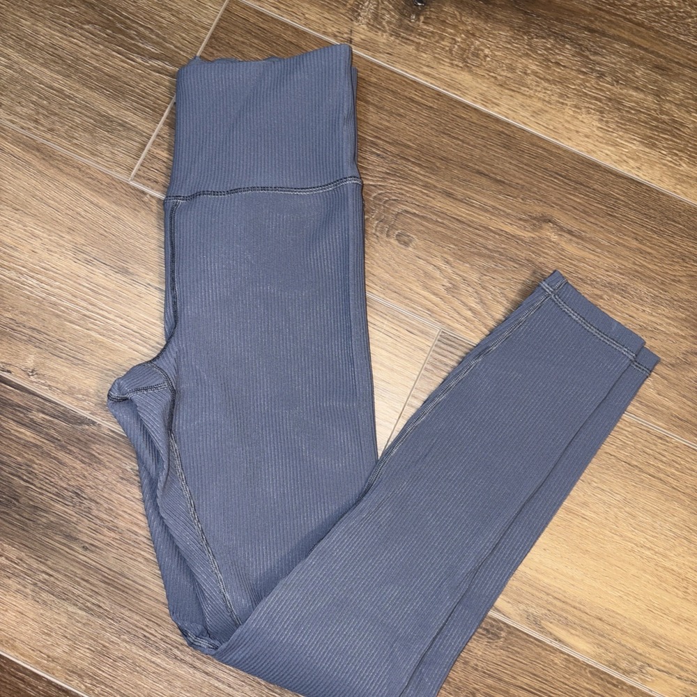 Women's Athleta Elation Rib Tight Leggings Blue Small‎